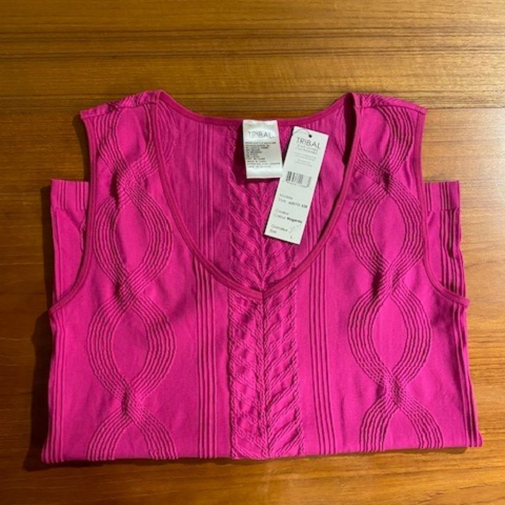 NWT TRIBAL Hot pink tank